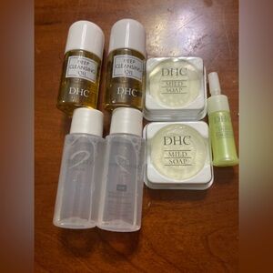 DHC Travel Skincare Set - Deep Cleansing Oil,Mild Soap,olive oil serum,& more